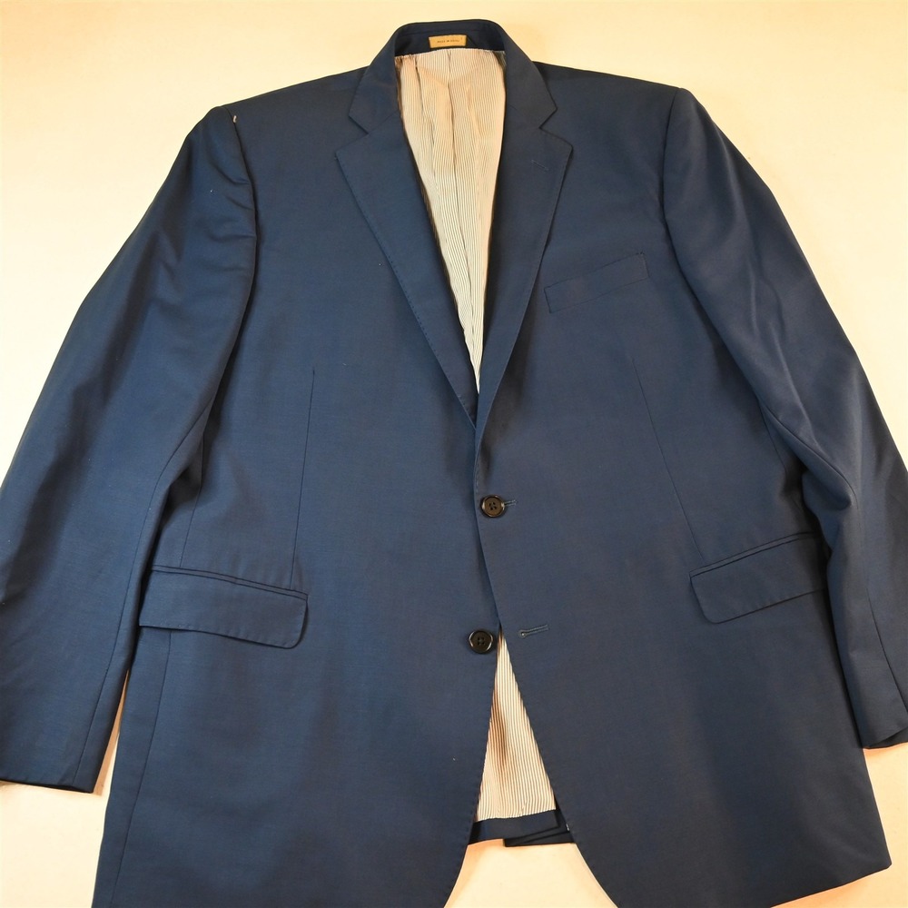Brooks Brothers 46R Blue 100% Wool Explorer Regent Blazer Jacket Sport Coat